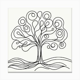 The tree of Life Picasso style 2 Canvas Print