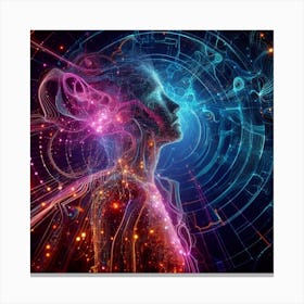 Psychedelic Woman Canvas Print