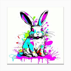 Bunny Painting Canvas Print