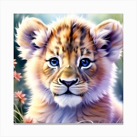 Lion cub, professionally photographed and of high quality Canvas Print