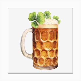 St Patrick'S Day Beer 4 Canvas Print