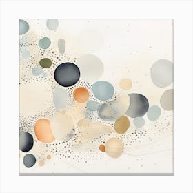 Watercolor Abstract Dots 2 Canvas Print