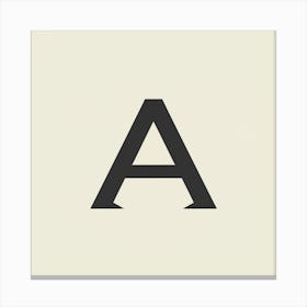 Letter A 2 Canvas Print