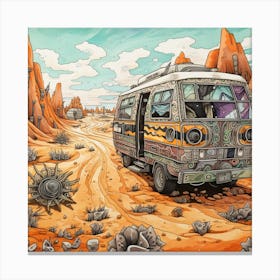 Desert Van Canvas Print