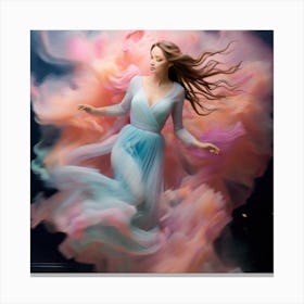 Girl In A Dress Canvas Print