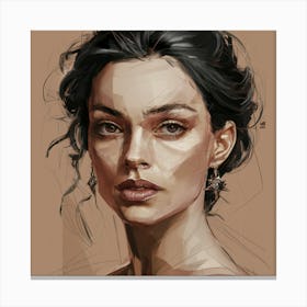 Captivating Portraits Elegant Sketches Of Women S Faces In Expressive Line Art (1) Canvas Print