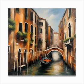 Gondola In Venice Canvas Print