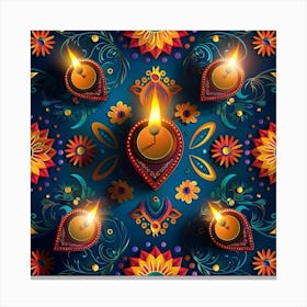 Diwali Background Canvas Print