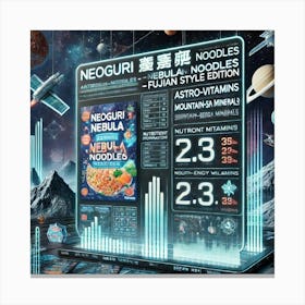 Fujian Nutritional Info Scifi Canvas Print