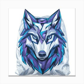 Wolf.Generated AI. Wall Art Print Canvas Print