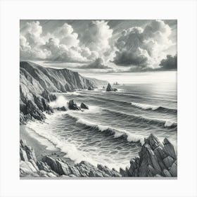 Cliffs Of Iona Canvas Print