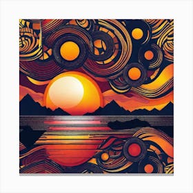 Sunset In The Sky Canvas Print