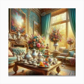 Tea Party 5 Canvas Print