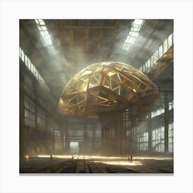 Brain Inside Warehouse Canvas Print