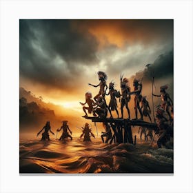 Merangin Tribe Anchestor Canvas Print