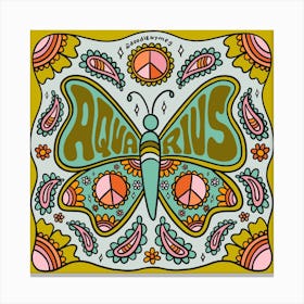 Aquarius Butterfly Canvas Print