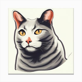 Cat Portrait Canvas Print