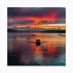 Sunset In Scotland 4 Canvas Print