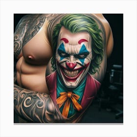 Joker Tattoo 16 Canvas Print