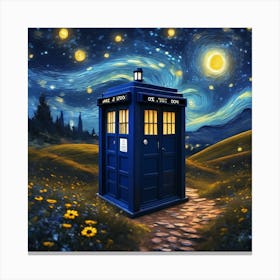 Tardis Van Goth 1 Canvas Print