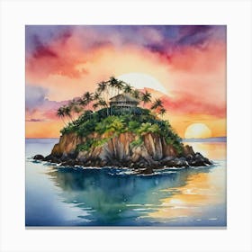 Island In The Sun 1 Canvas Print