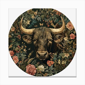 Taurus Zodiac Sign 3 Canvas Print