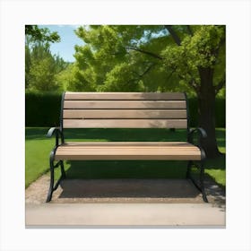 Park Bench Canvas Print