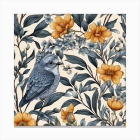 Bird On A Branch Canvas Print