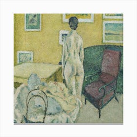 Model Figure In Interior By Harald Giersing Canvas Print