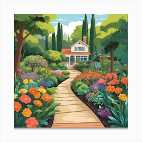 Garden Path 3 Canvas Print