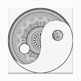 Yin Yang Symbol Canvas Print