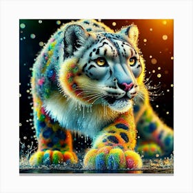 Snow Leopard 22 Canvas Print