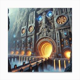 Lava City Gate Canvas Print