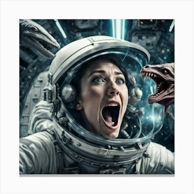 No One Can Hear You Scream In Space Canvas Print