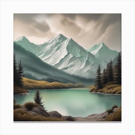 Mountain Lake 1 Canvas Print