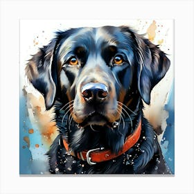 Black Labrador Retriever 8 Canvas Print