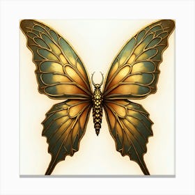 Woodland fairy wings, gold leaf, fancy Canvas Print