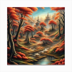 Asian Forest Canvas Print