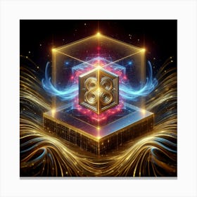 Ethereal Cube Canvas Print