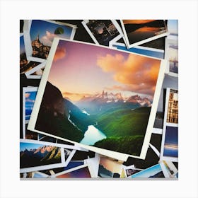 Photo Collage nature Canvas Print