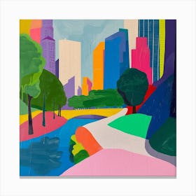 Abstract Park Collection Central Park New York City 4 Canvas Print