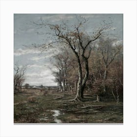 Landscape With Trees 2 Canvas Print