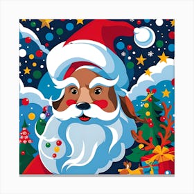 NEON SANTA Canvas Print