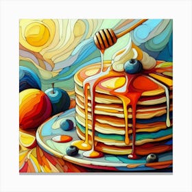 Pancakes With Syrup 2 Canvas Print