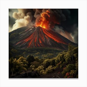Volcanic Eruption Canvas Print