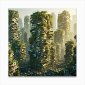 Futuristic Cityscape 4 Canvas Print