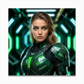 Sci - Fi Girl 1 Canvas Print