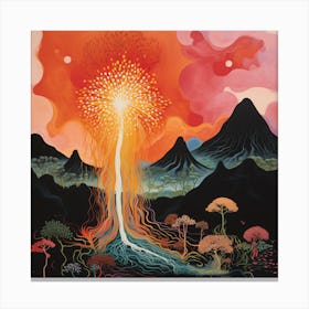 Volcano in the Paradise 2 Canvas Print