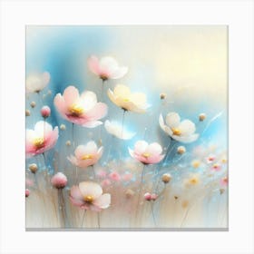 Pink Flowers 1 Canvas Print