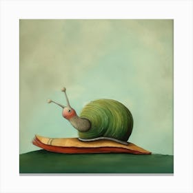 Snail On A Book Lienzo